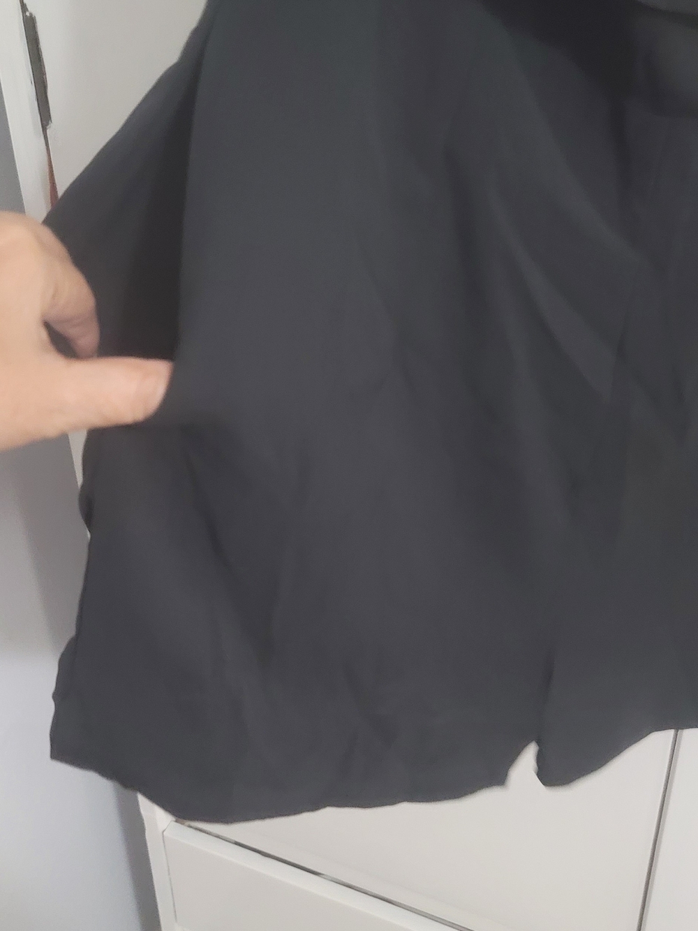 Off-Shoulder Black Ruffle Women's Romper - Picture 2 of 6